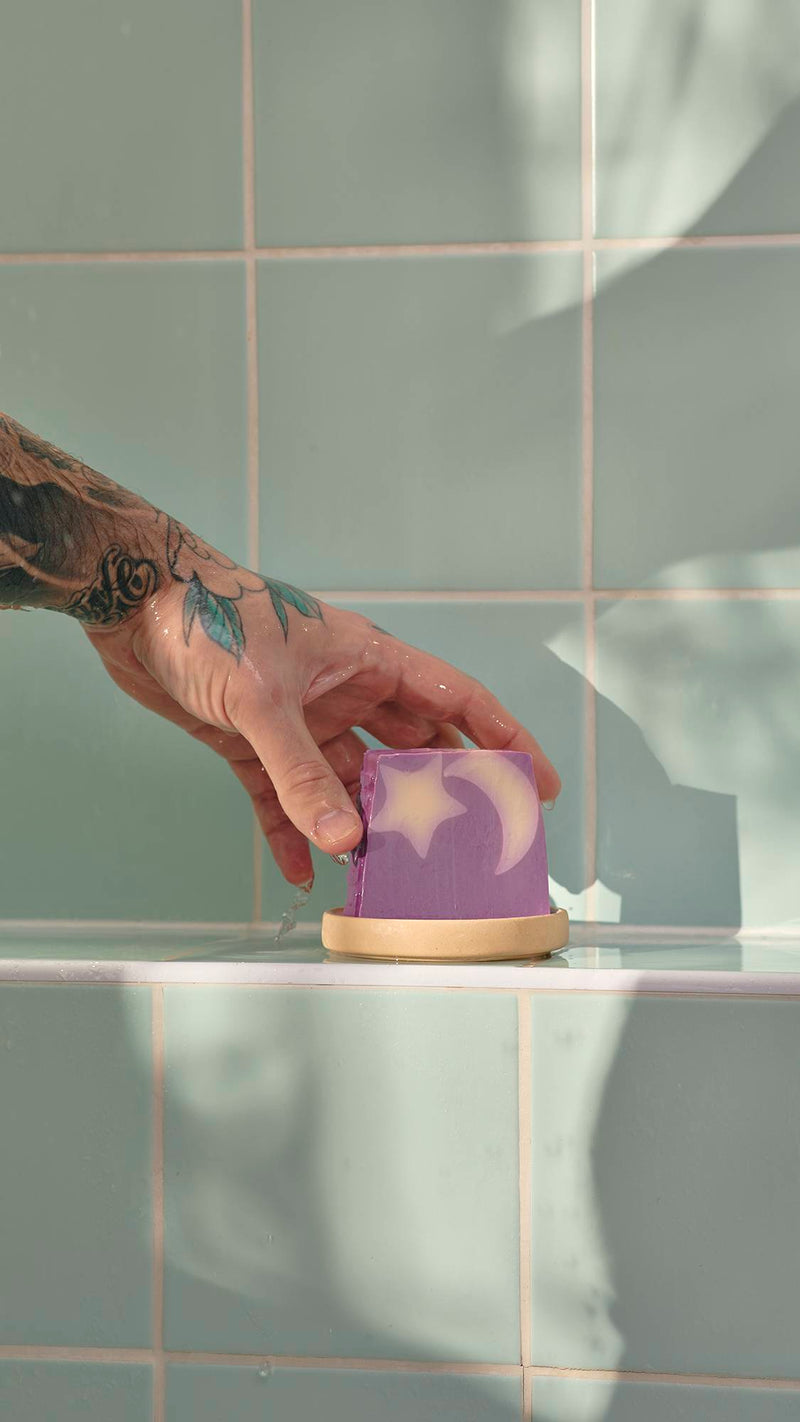 Lush Sleepy Soap lavender oat milk bar, imported from the UK
