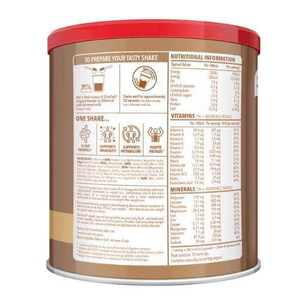 SlimFast Cafe Latte Flavour Powder 365g