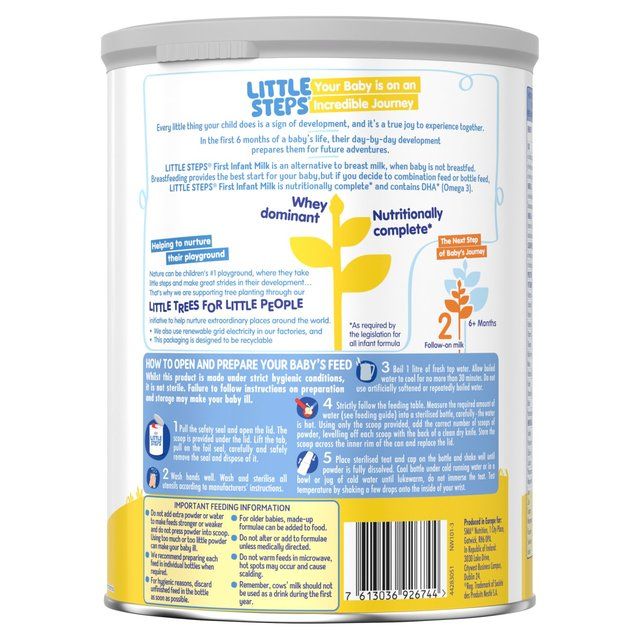 SMA Little Steps 1 First Infant Milk Powder From Birth   800g