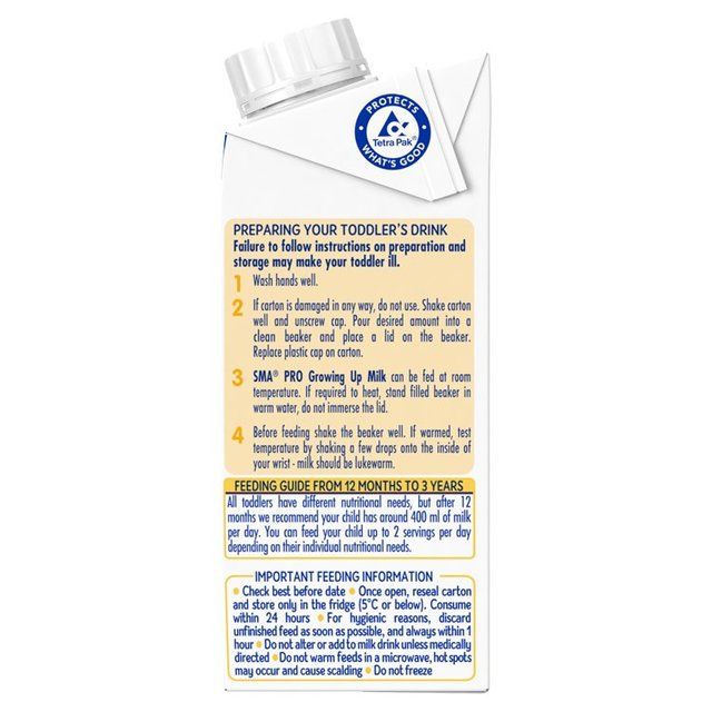 SMA Pro 3 Growing up Milk Ready to Use 1-3 Yrs   200ml