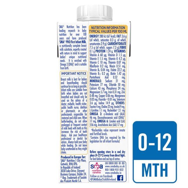 SMA Pro First Infant Milk From Birth   200ml