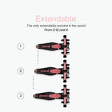 smarTrike Xtend ride on scooter salmon, UK version