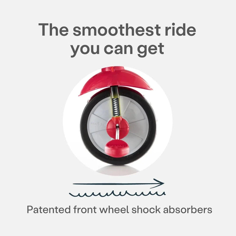 smarTrike Swing DLX toddler trike in red, UK version