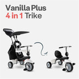 smarTrike Vanilla+ toddler trike black white, imported from the UK