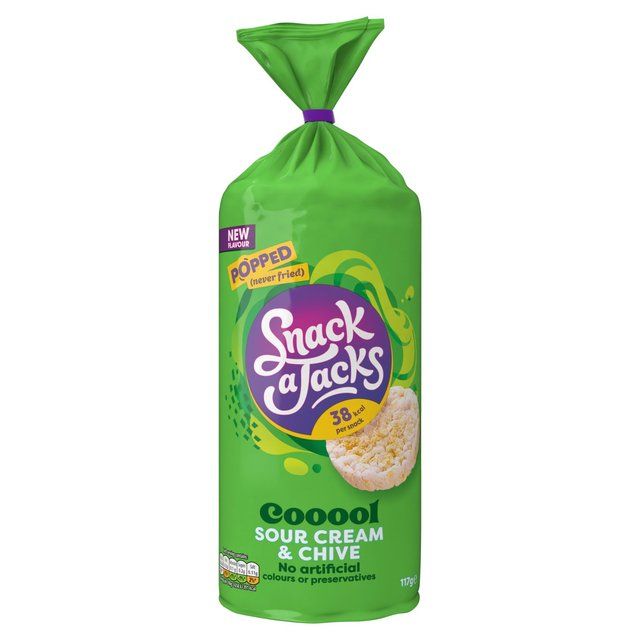Snack a Jacks Sour Cream &amp;amp; Chive Sharing Rice Cakes   117g