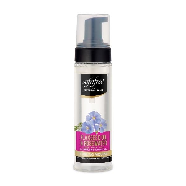 SNF Naturals Flaxseed Oil &amp;amp; Rosewater Curling Mousse 200ml