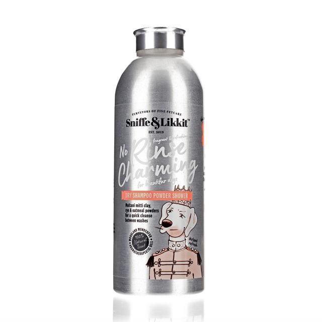 Sniffe &amp;amp; Likkit No Rinse Charming Dry Shampoo Powder Shower For Dogs   90g