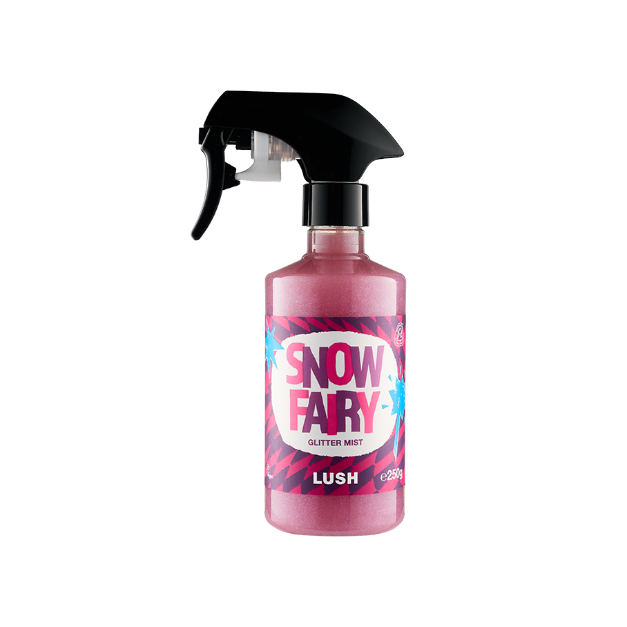 Lush Snow Fairy glitter mist spray (British brand)