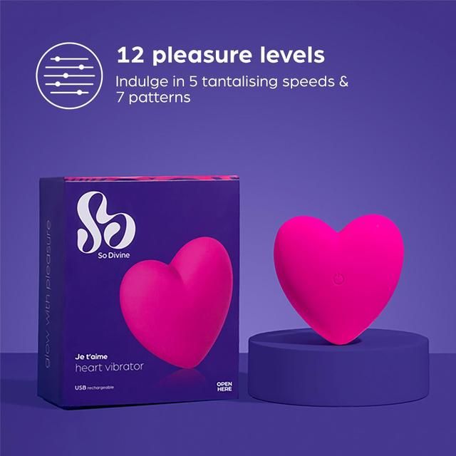 So Divine Je t'aime Heart Vibrator