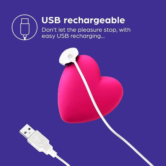 So Divine Je t'aime Heart Vibrator