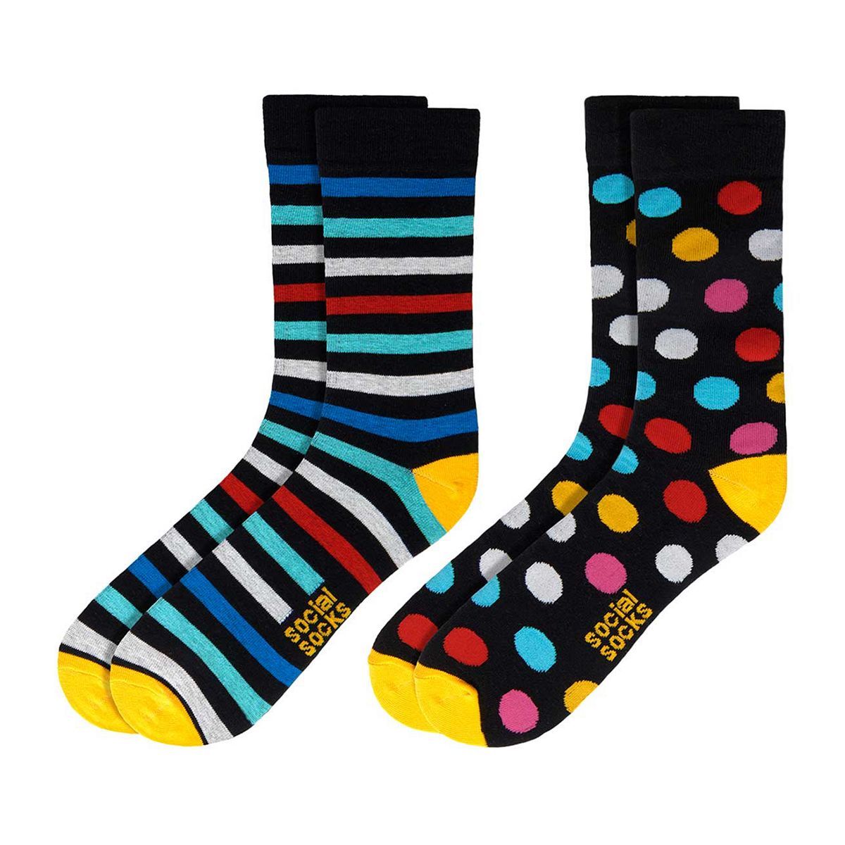 Social Socks 'Let's Celebrate' - 2 Pairs Of Splendid Socks