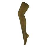 Sock Snob Ladies 80 Denier Opaque Patterned Tights 8-14 UK Stripe Mustard