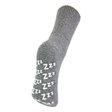 Sock Snob Ladies Cashmere Wool Socks with Zzz Grips 4-8 UK Grey