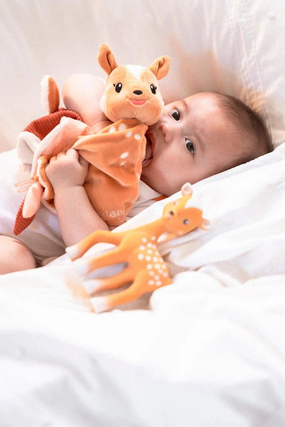 Sophie la Girafe FanFan the Fawn baby comforter (British brand)