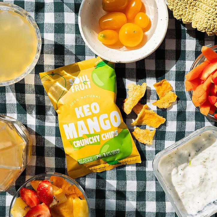Soul Fruit Crunchy Dried Jackfruit Chips 20g Mango
