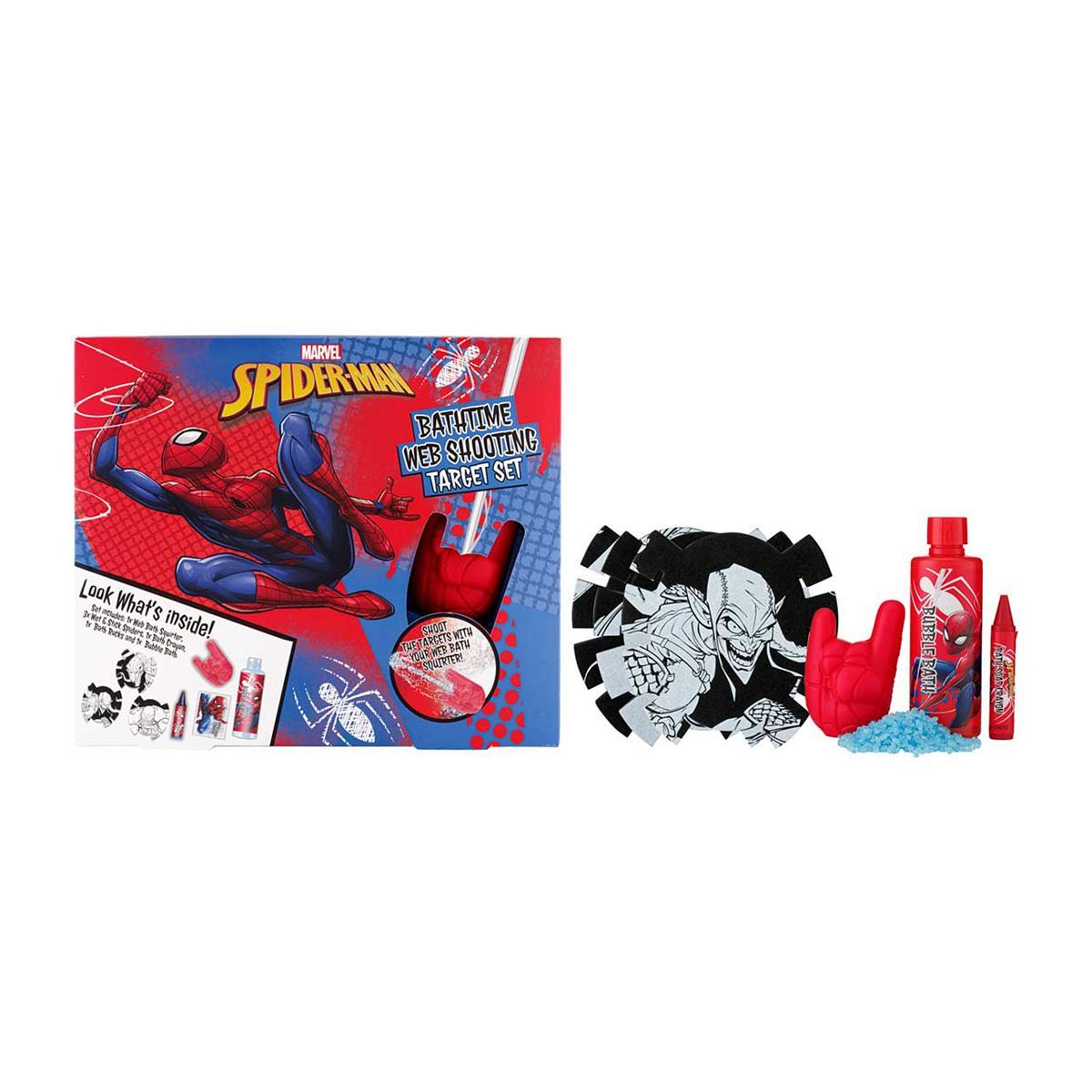 Spiderman Bath Time Web Shooting Target Set