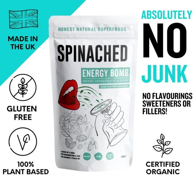 Spinached Organic Energy Bomb Iron Magnesium &amp;amp; Zinc supplement   200g
