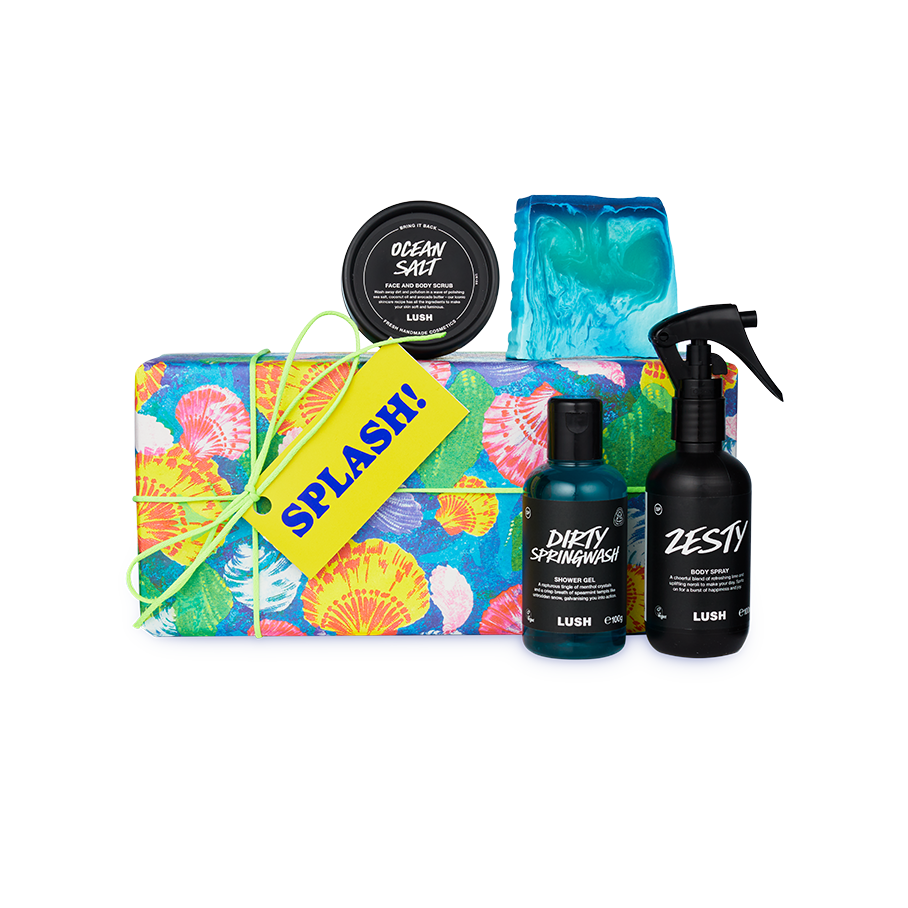 Lush Splash! gift set with four shower and body products - British product