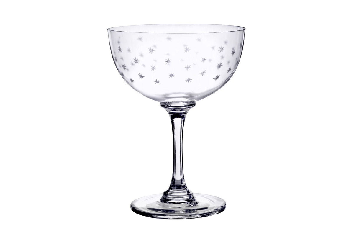 The Vintage List stars champagne coupes set of 6, UK version