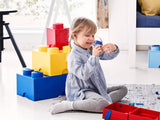 Lego 4-Stud Storage Brick Red Plastic Box (British brand)