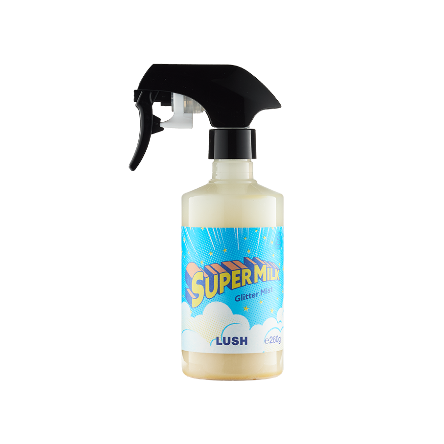 Super Milk Glitter Mist Spray for hair and body, British product