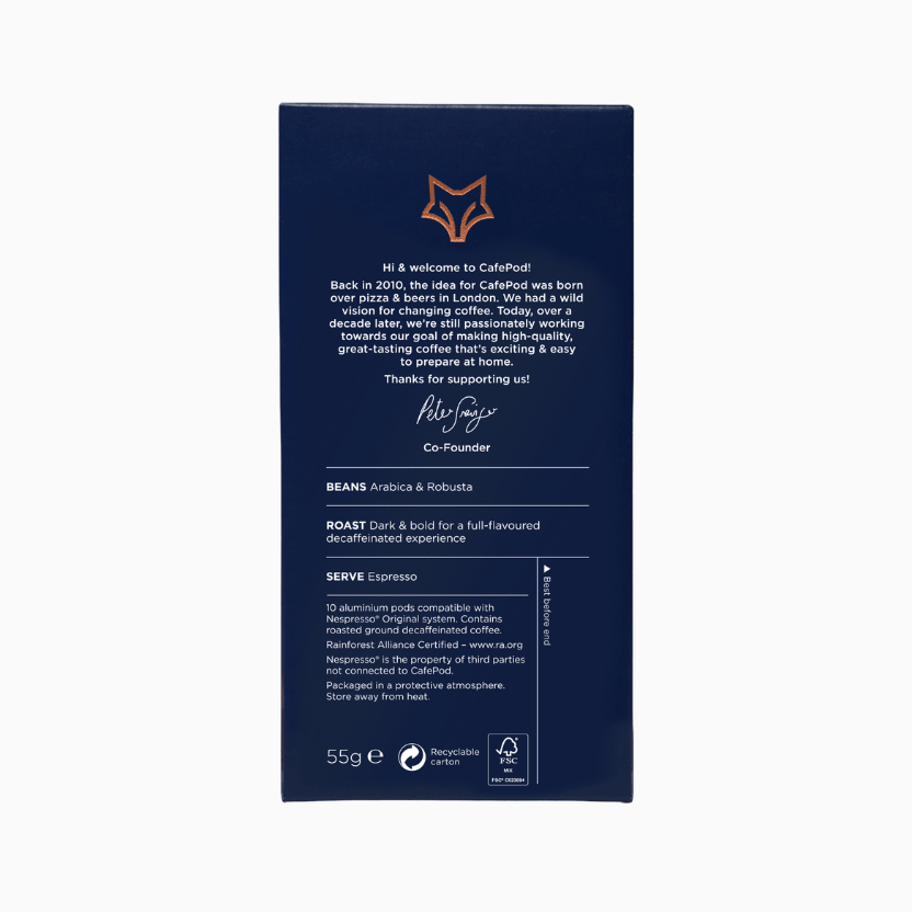 Decaf Supercharger Espresso coffee - British product
