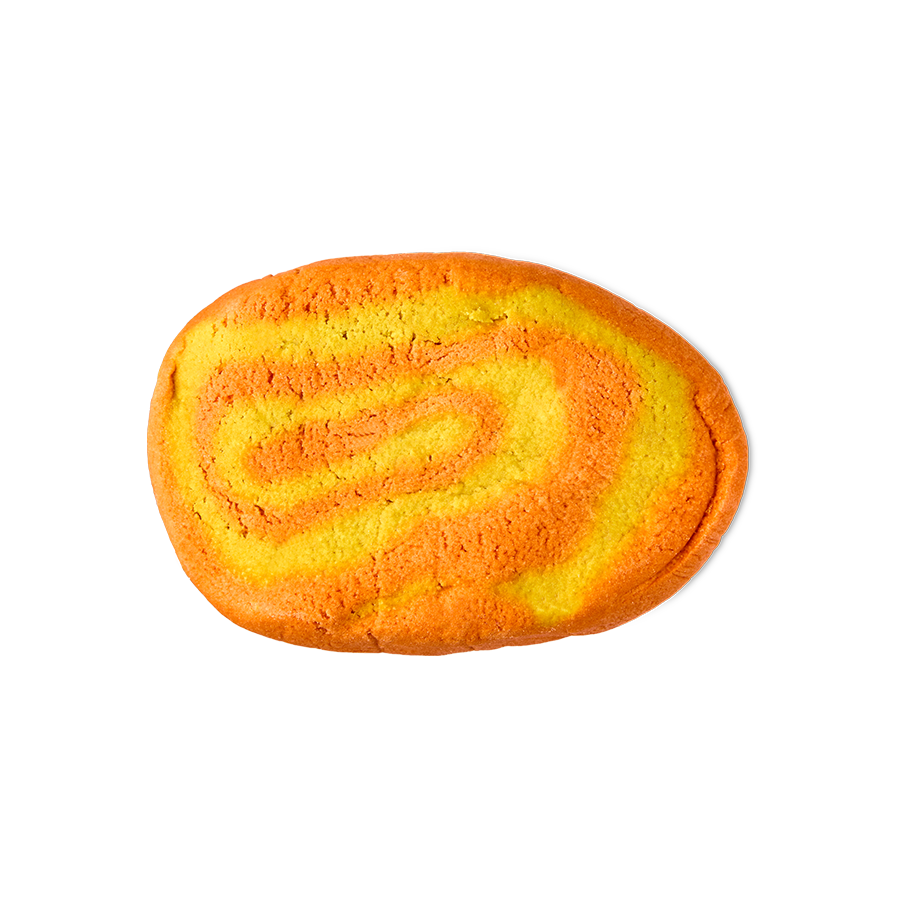 Lush Swirly Pumpkin bubble bar for the bath, UK version