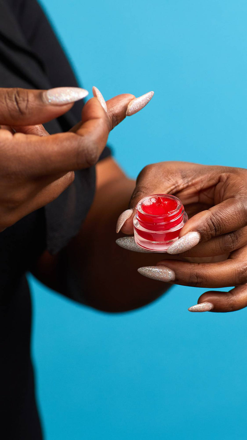 Lush The Kiss lip gloss with floral fragrance (British brand)