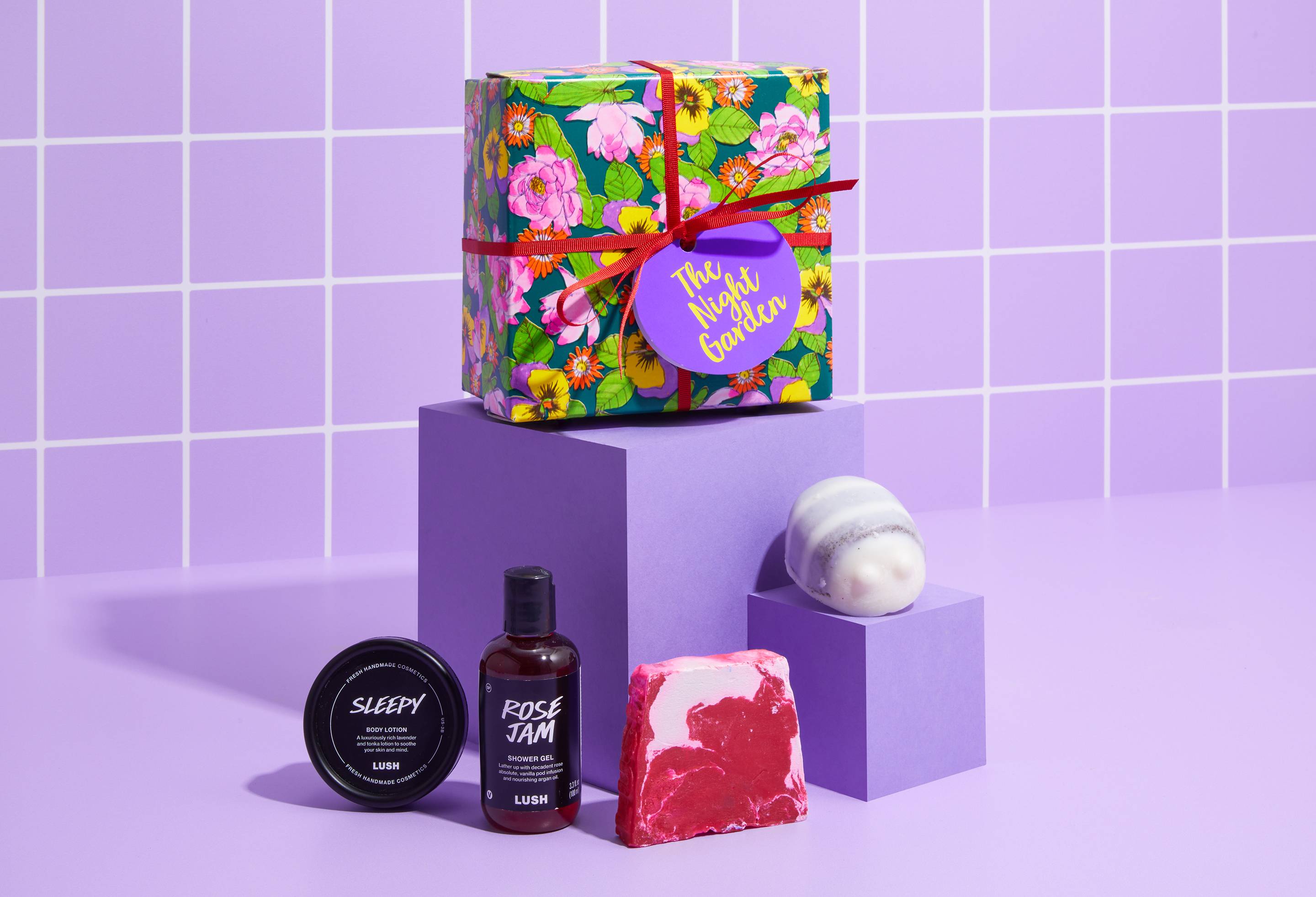 Lush Night Garden beauty gift set, imported from the UK