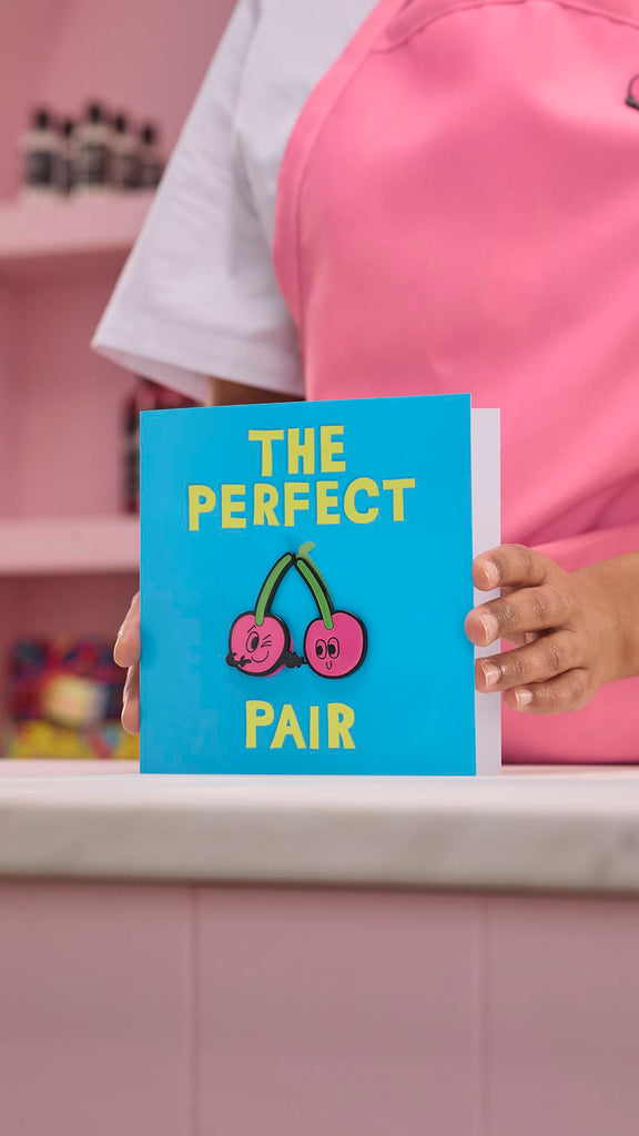The Perfect Pair Greetings Card With Pin Badge