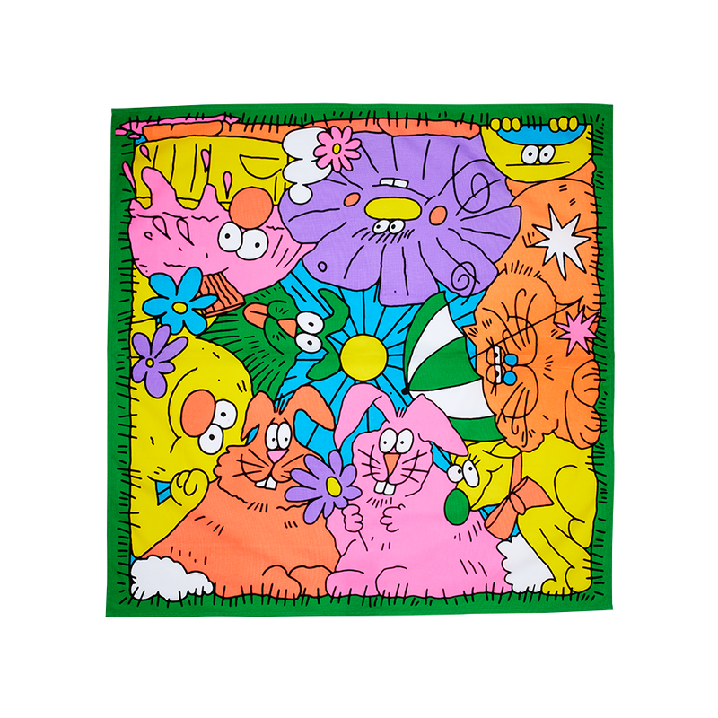 re-wrap Picnic Knot Wrap reusable gift wrap 70cm, imported from the UK
