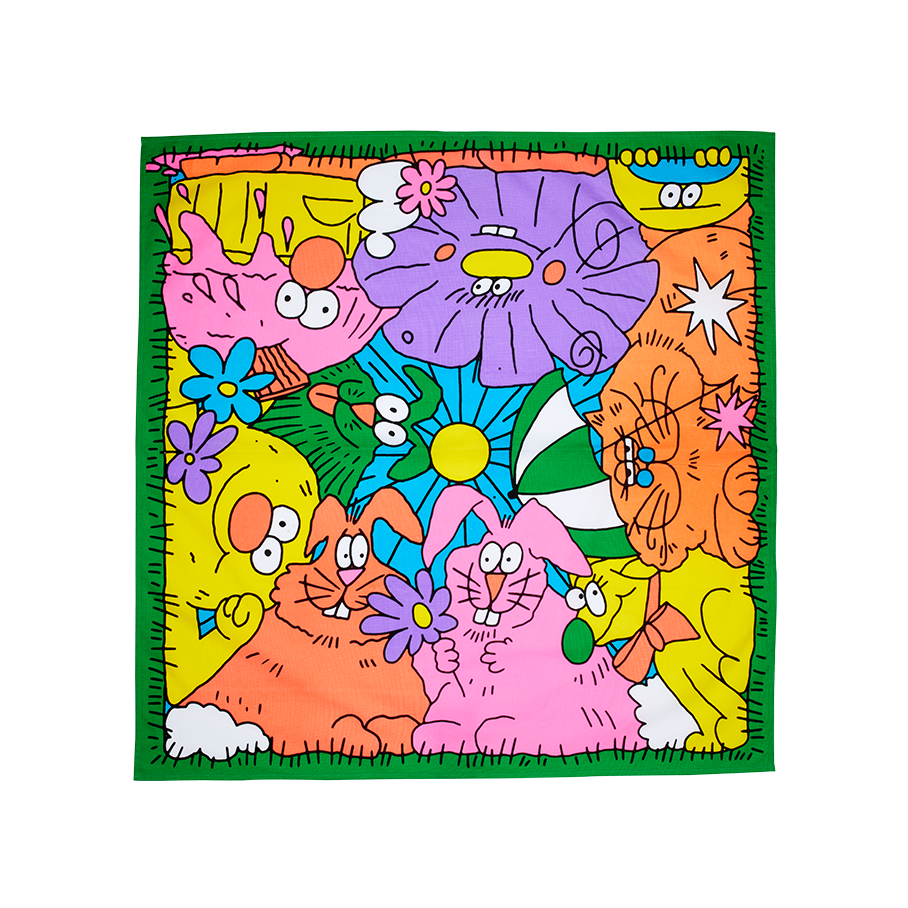 re-wrap Picnic Knot Wrap reusable gift wrap 70cm, imported from the UK