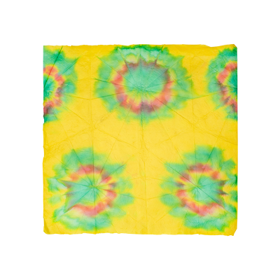 Lush Yellow Tie-Dye Lokta Wrap Gift Wrapping Paper- Buy online at McGrocer