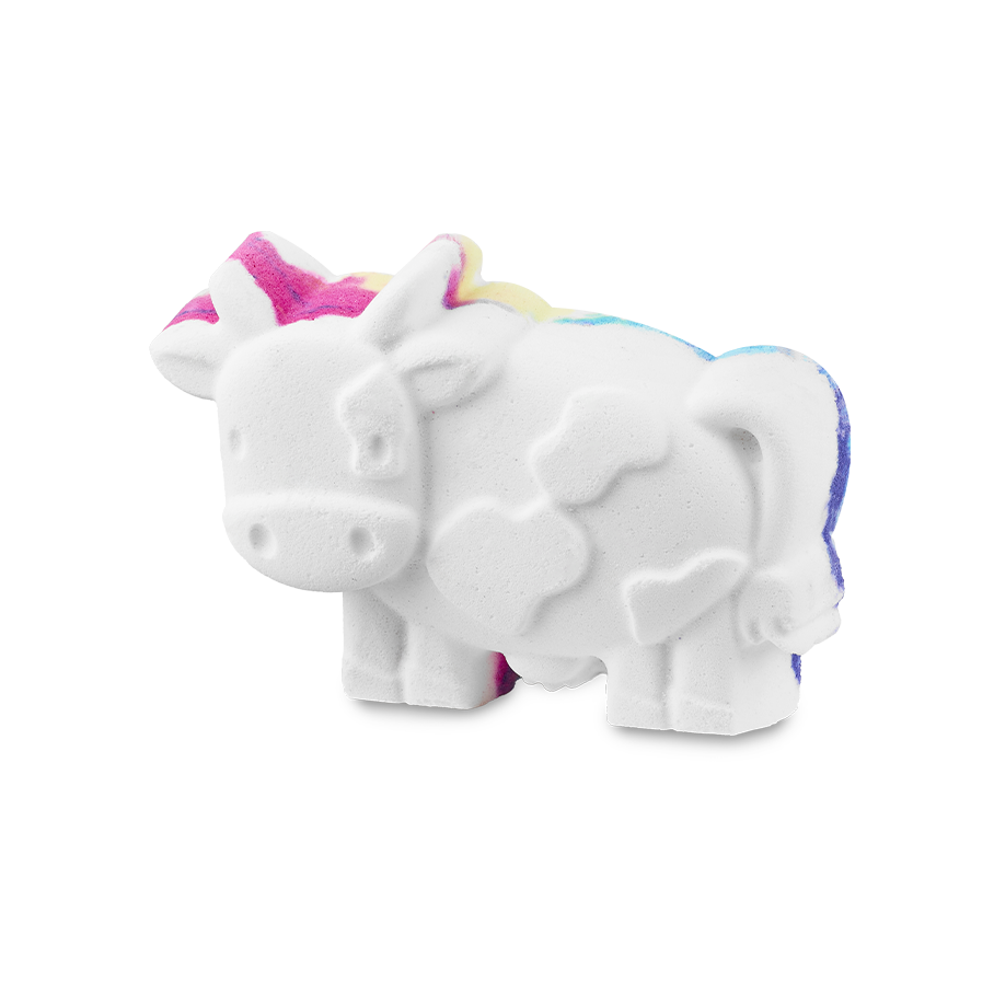 Lush Toby's Magic Cow bath bomb with popping candy, UK version