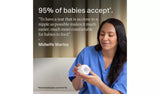 Tommee Tippee white baby bottle starter kit, imported from the UK