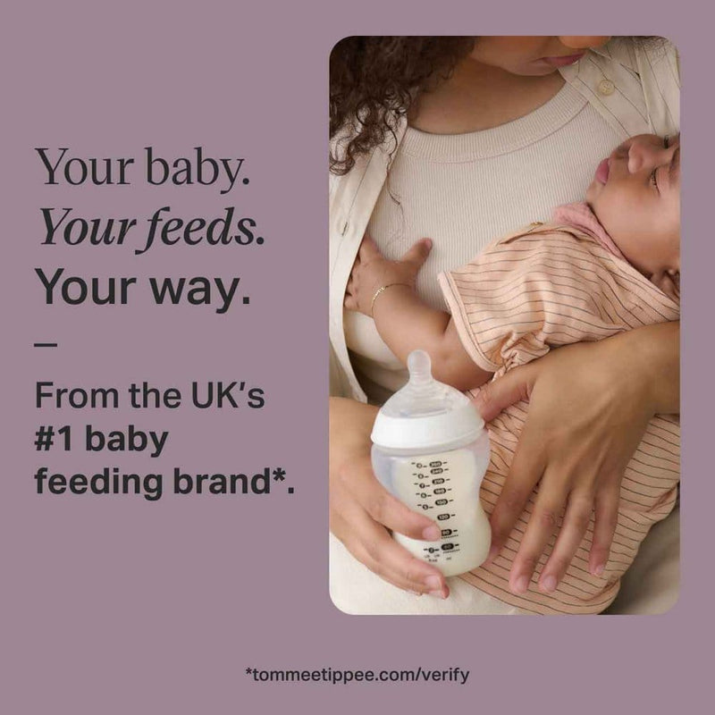 Tommee Tippee anti-colic baby bottles 260ml 6-pack - British product