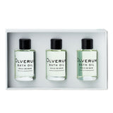 Olverum bath oil travel set with three 15ml bottles, UK version