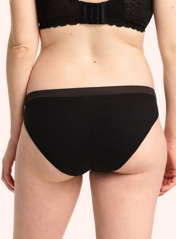 LOVE LUNA Lady Leaks Black Maternity Knickers 8-10