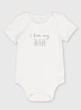 White 'I Love My Nan' Bodysuit 3-6 months GOODS Argos