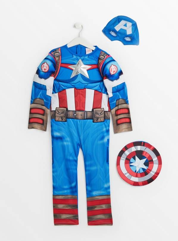 Marvel Captain America Costume 9-10 years