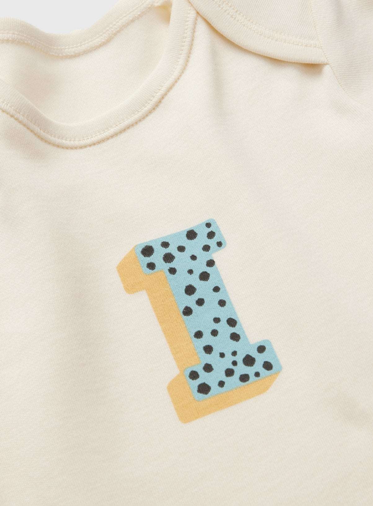 Cream Letter 'I' Bodysuit Up to 3 mths GOODS Argos