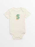 Cream 'S' Short Sleeve Bodysuit Newborn GOODS Argos