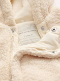 Cream Borg Double Zip Pramsuit 6-9 months GOODS Argos