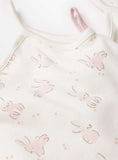 Pink Bunny Print Strappy Bodysuits 3 Pack 6-9 months GOODS Argos