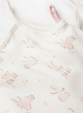 Pink Bunny Print Strappy Bodysuits 3 Pack Up to 3 mths GOODS Argos