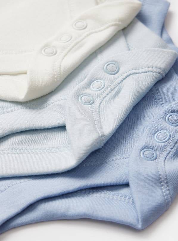 Blue &amp; White Bodysuit 7 Pack 3-6 months