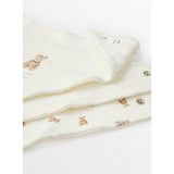 Cream bear print hanky bibs 5 pack, imported from the UK
