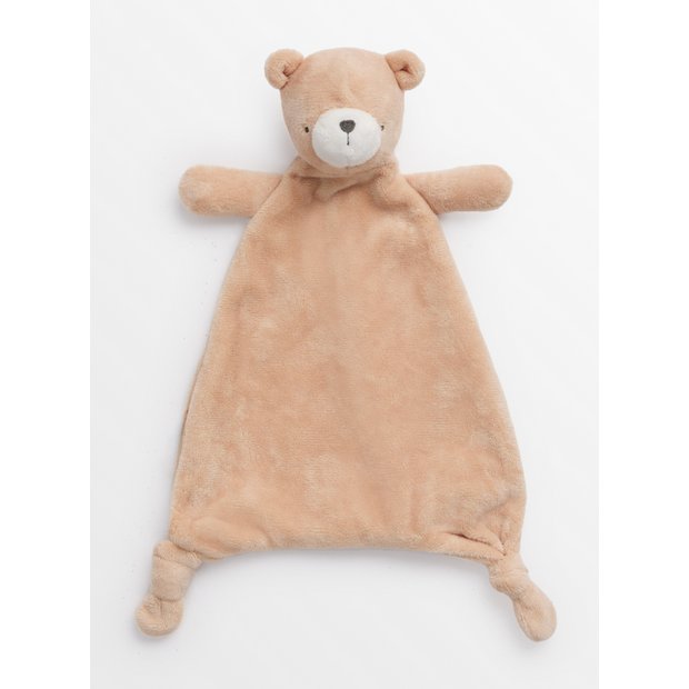 Brown bear comforter one size, soft baby toy - British product