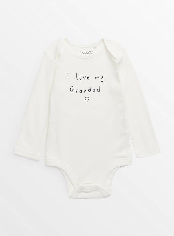 I Love My Grandad Slogan White Bodysuit Up to 3 mths GOODS Argos