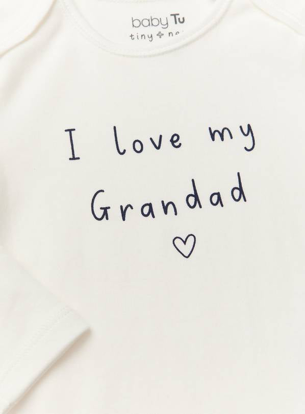 I Love My Grandad Slogan White Bodysuit Up to 3 mths GOODS Argos